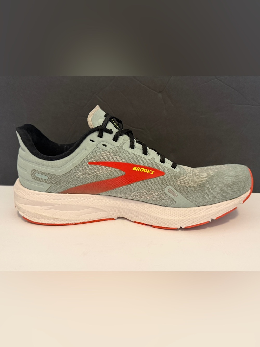 Brooks Launch 9 Mens 11.5 D Blue Surf Red Running Shoes Sneakers 110386-1D-413